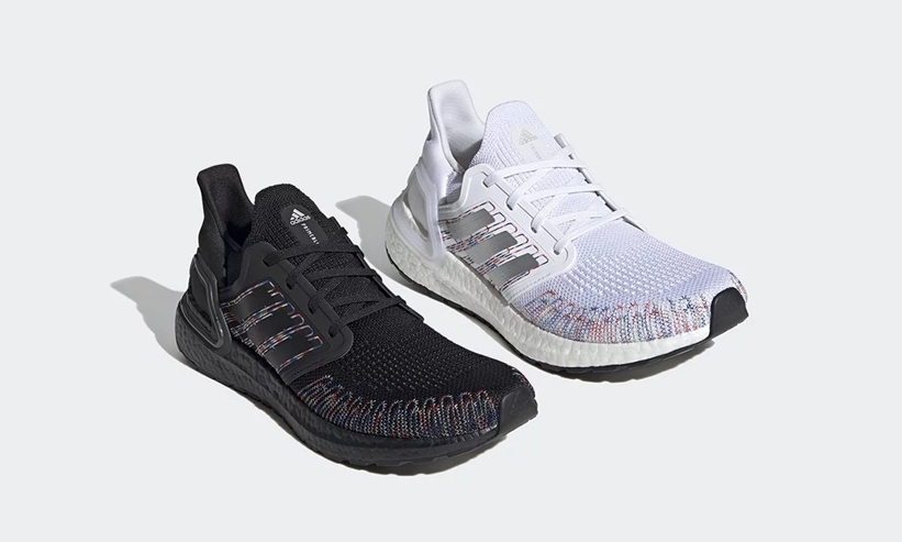 1月発売！adidas ULTRA BOOST 20 “Black/White/Multi” (アディダス ウルトラ ブースト 20 “ブラック/ホワイト/マルチ”) [EG0711,0728]