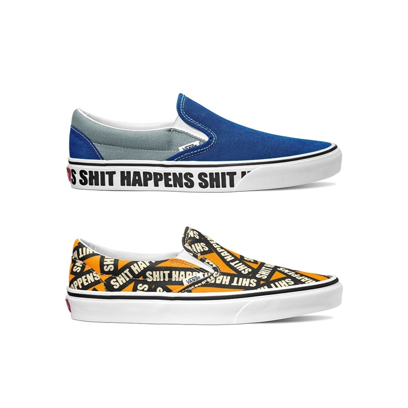 VANS "SHIT HAPPENS" CLASSIC SLIP-ON (バンズ "シット・ハプンズ" クラシック スリップオン)