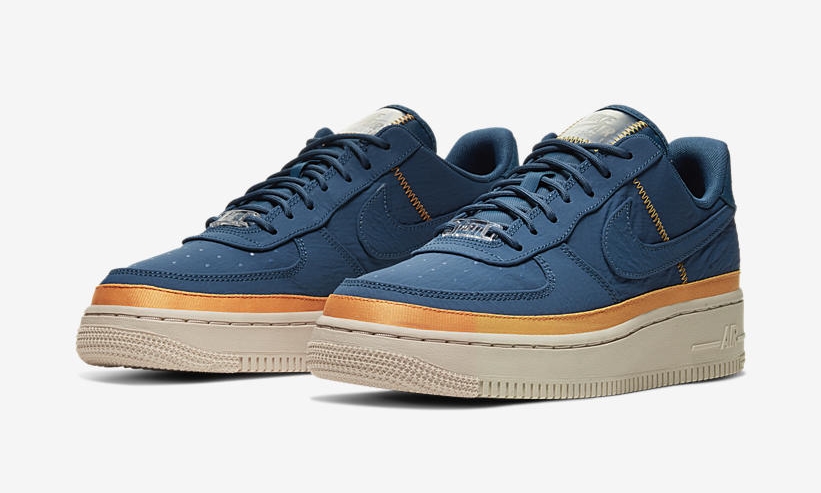 ナイキ ウィメンズ エア フォース 1 07 ロー SE “ブルーフォース/アンバーローズ” (NIKE WMNS AIR FORCE 1 07 LOW SE “Blue Force/Amber Rise”) [AA0287-402]