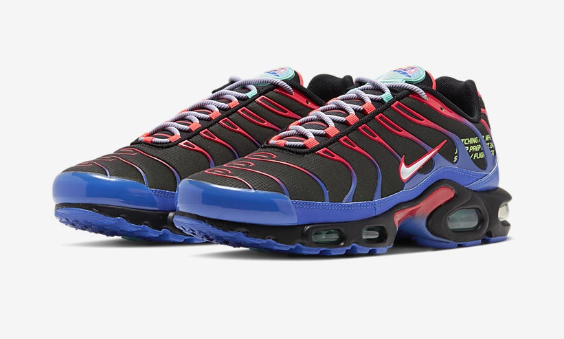 nike air max plus blue and red