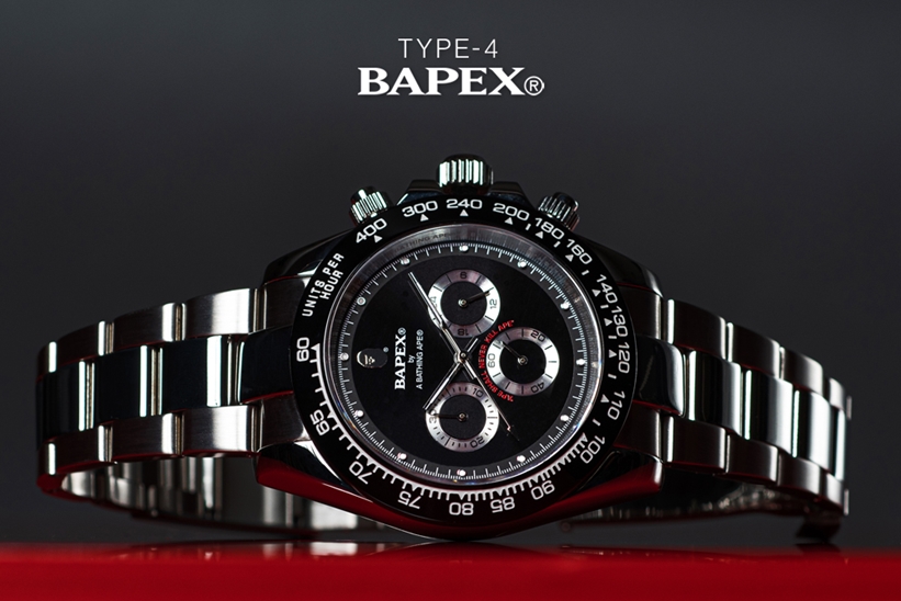 A BATHING APE オリジナルリストウォッチ「TYPE 4 BAPEX」“ゴールド/シルバー”カラーが1/11から発売 (ア ベイシング エイプ)