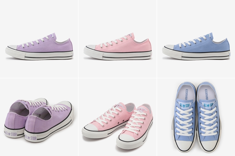 コンバースからさわやかなパステルカラーをアッパーに採用した CONVERSE ALL STAR PASTELS OXが1/17発売 (オールスター パステルズ)