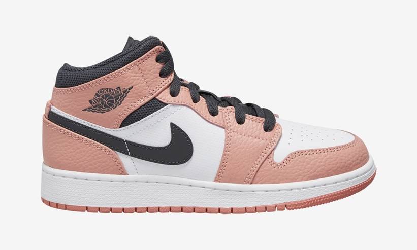 nike air jordan 1 mid pink quartz gs