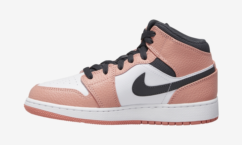 ナイキ GS エア ジョーダン 1 ミッド “ピンククウォーツ” (NIKE GS AIR JORDAN 1 MID “Pink Quartz”) [555112-602]