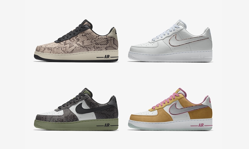 【NIKE BY YOU】スネーク/レザー/スエードが使用可能！ナイキ エア フォース 1 ロー (AIR FORCE 1 LOW)