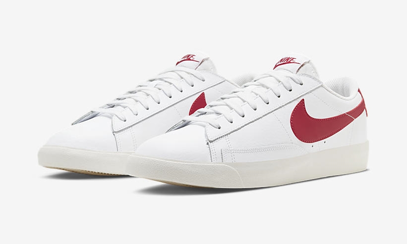 ナイキ ブレーザー ロー レザー “ホワイト/ユニバーシティレッド” (NIKE BLAZER LOW LEATHER “White/University Red”) [CI6377-102]