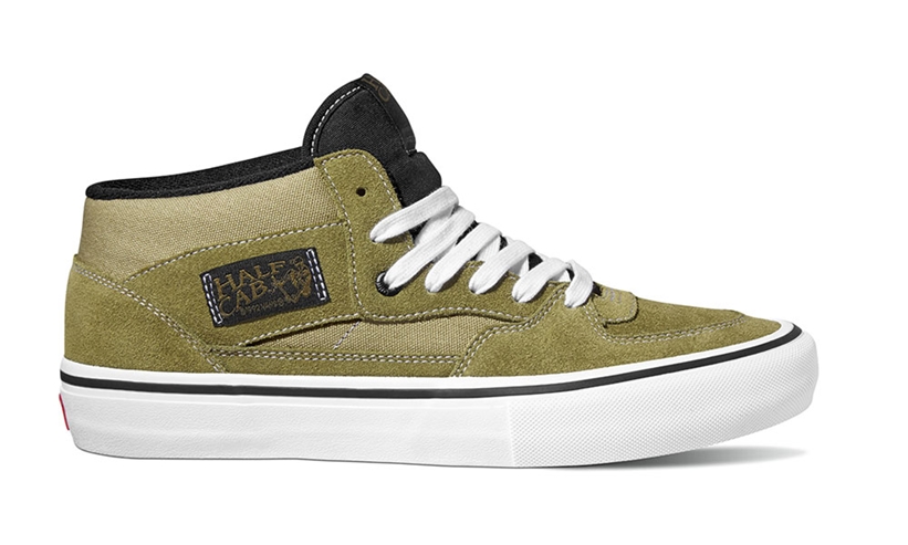 vans half cab pro winter moss