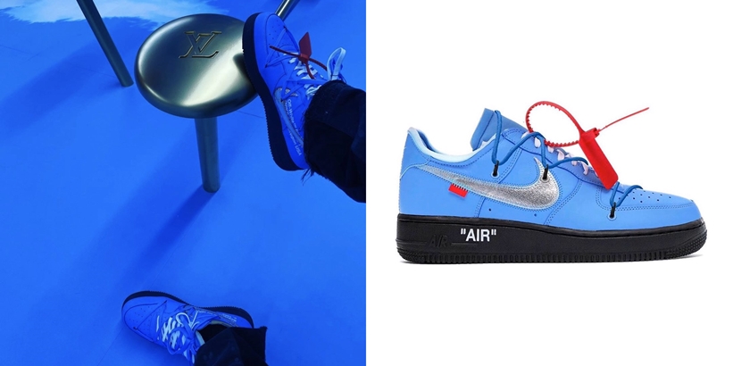 air force 1 off white university blue