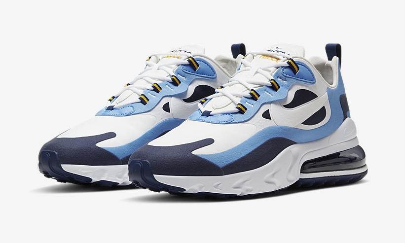 ナイキ エア マックス 270 リアクト “ホワイト/ネイビー/ブルー” (NIKE AIR MAX 270 REACT “White/Navy/Blue”) [CT1264-104]