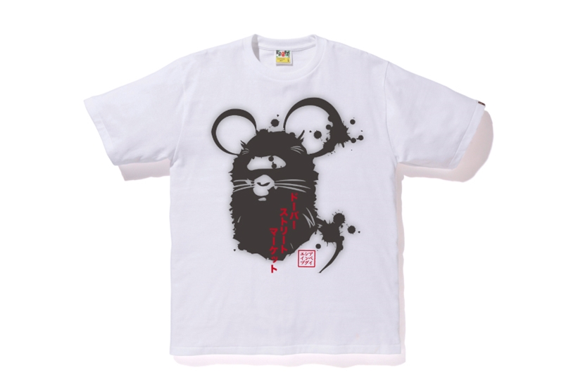 DOVER STREET MARKET × A BATHING APE 2020年の干支を記念したデザイン「YEAR OF THE RAT TEE」が1/23発売 (ドーバーストリートマーケット ア ベイシング エイプ)