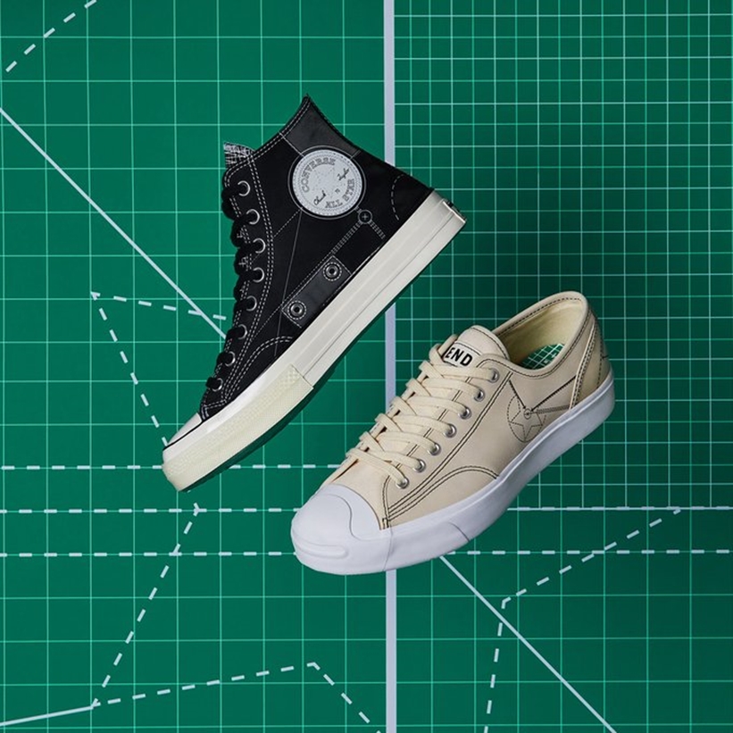 END × CONVERSE JACK PURCELL OX/CHUCK 70 HI “BLUEPRINT” (エンド コンバース ジャック・パーセル OX/チャック 70 HI)