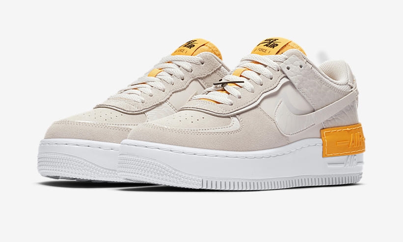 2/13発売！ナイキ ウィメンズ エア フォース 1 ロー シャドウ “ベージュ/オレンジ” (NIKE WMNS AIR FORCE 1 LOW SHADOW “Beige/Orange”) [CU3446-001]