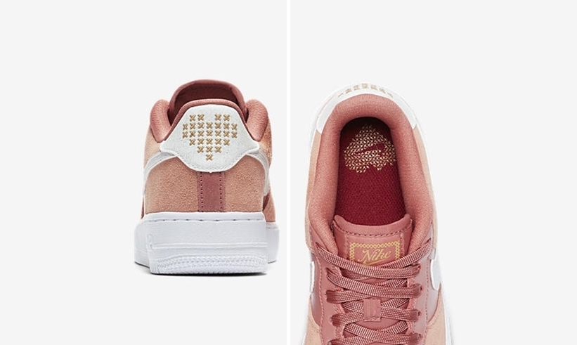 ナイキ GS エア フォース 1 07 ロー “バレンタインデー 2020" ピンククウォーツ/ホワイト (NIKE GS AIR FORCE 1 07 LOW “Valentines Day 2020" Pink Quartz/White) [CD7407-600]