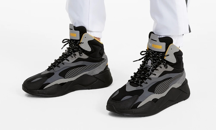 2/8発売！HELLY HANSEN × PUMA RS-X3 MID “Black/Yellow” (ヘリーハンセン プーマ RS-X3 ミッド “ブラック/イエロー”) [373109-01]