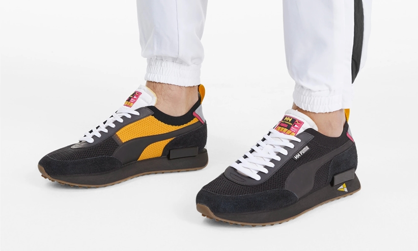 2/8発売！HELLY HANSEN × PUMA FUTURE RIDER “Black/Yellow” (ヘリーハンセン プーマ フューチャー ライダー “ブラック/イエロー”) [372632-01]