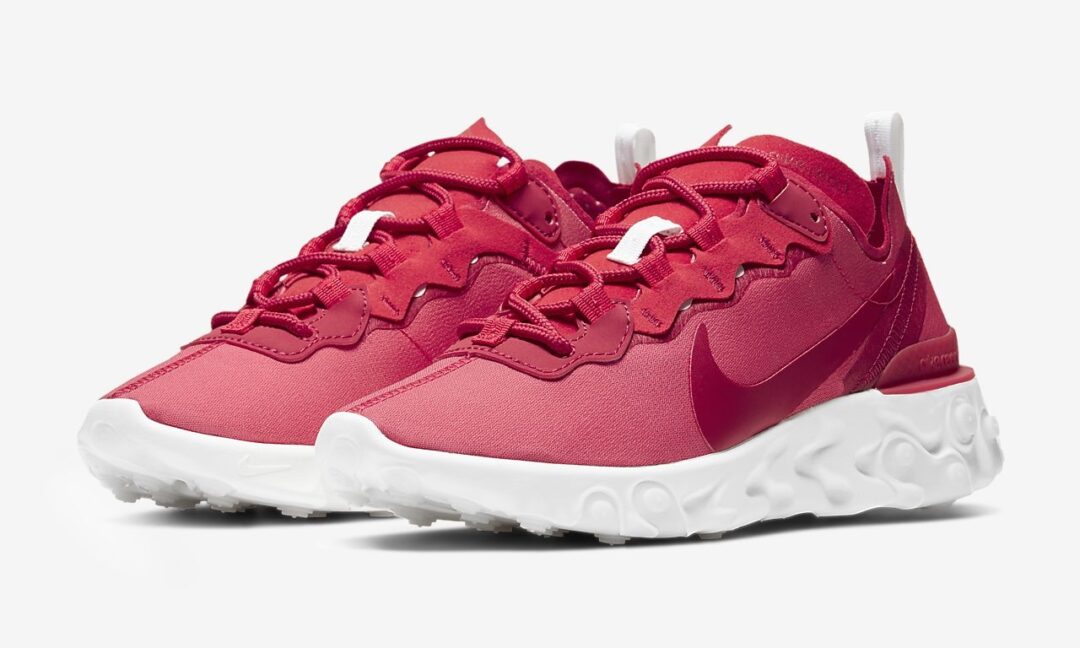 2/11発売！ナイキ ウィメンズ リアクト エレメント 55 “ユニバーシティレッド” (NIKE WMNS REACT ELEMENT 55 “University Red”) [CV2206-661]