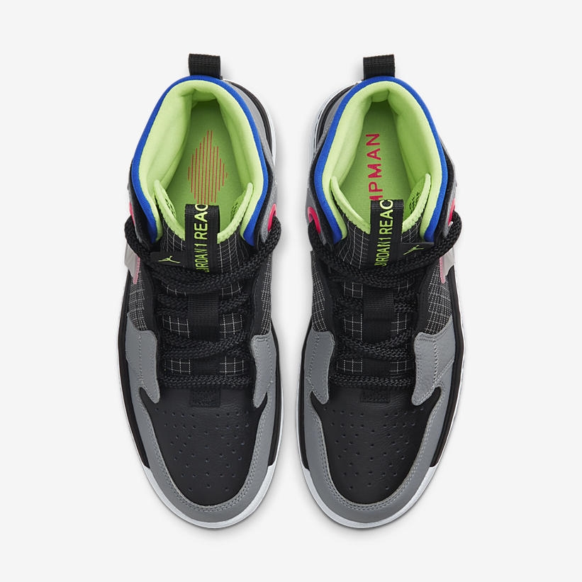 ナイキ エア ジョーダン 1 ハイ リアクト “ブラック/ゴーストグリーン” (NIKE AIR JORDAN 1 HIGH REACT “Black/Ghost Green”) [AR5321-002]