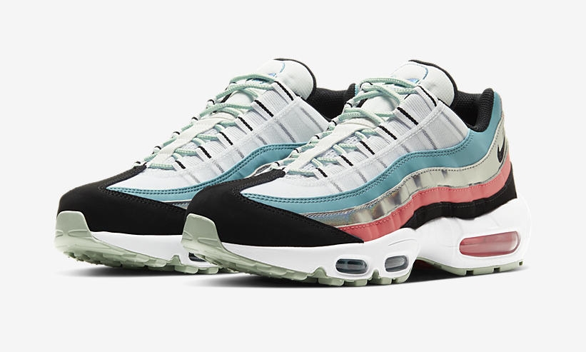 ナイキ エア マックス 95 “ホワイト/メタリックシルバー/ブルー/ピンク” (NIKE AIR MAX 95 “White/metallic Silver/Blue/Pink”) [CW5451-100]