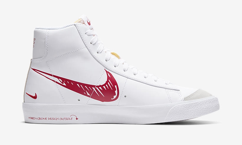 【4/6発売】ナイキ ブレーザー ミッド 77 ビンテージ “ホワイト/レッド” (NIKE BLAZER MID 77 VINTAGE “White/Red”) [CW7580-100]