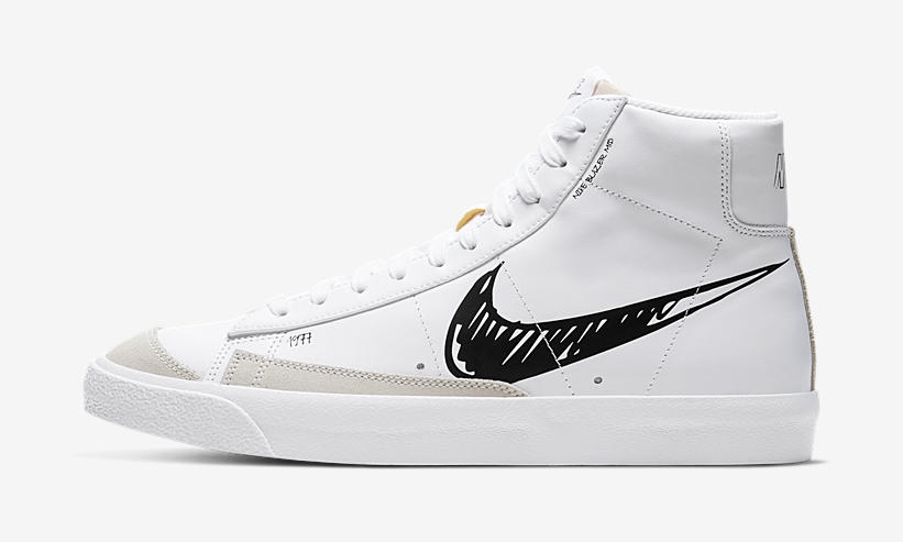 【4/6発売】ナイキ ブレーザー ミッド 77 ビンテージ “ホワイト/ブラック” (NIKE BLAZER MID 77 VINTAGE “White/Black”) [CW7580-101]