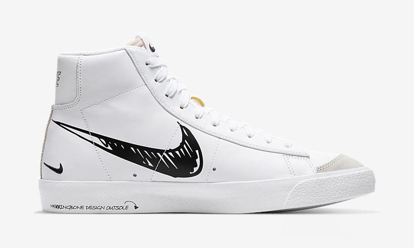 【4/6発売】ナイキ ブレーザー ミッド 77 ビンテージ “ホワイト/ブラック” (NIKE BLAZER MID 77 VINTAGE “White/Black”) [CW7580-101]