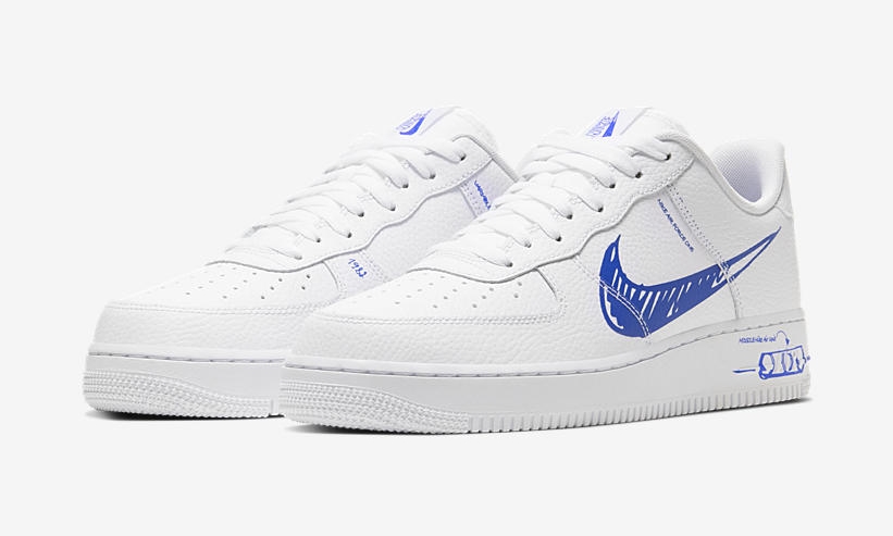 ナイキ エア フォース 1 ロー “ホワイト/ゲームロイヤル” (NIKE AIR FORCE 1 LOW “White/Game Royal”) [CW7581-100]