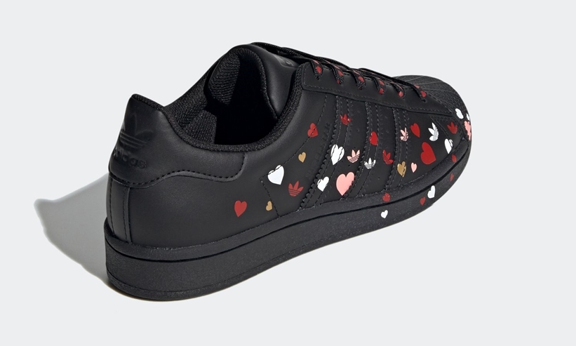 2/13発売！adidas Originals SUPERSTAR “Valentine” “Splash Heart” Black (アディダス オリジナルス スーパースター “バレンタイン” “スプラッシュハート” ブラック) [FV3288]