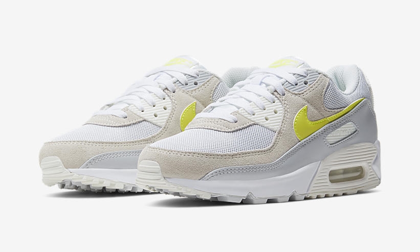 ナイキ ウィメンズ エア マックス 90 “ホワイト/レモンヴェノム” (NIKE WMNS AIR MAX 90 “White/Lemon Venom”) [CW2650-100]