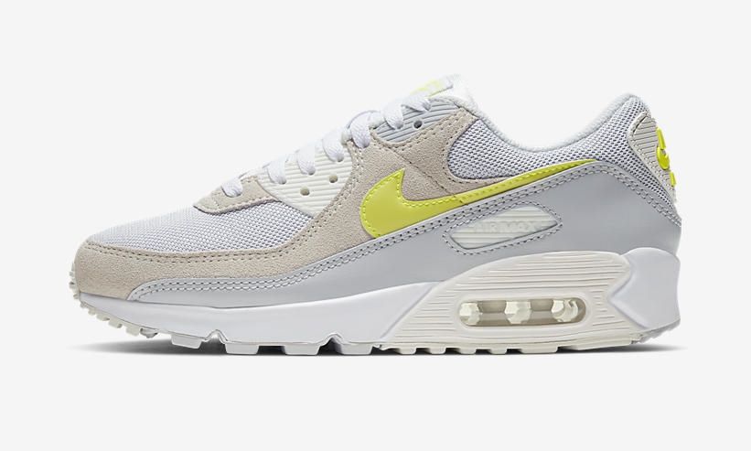 ナイキ ウィメンズ エア マックス 90 “ホワイト/レモンヴェノム” (NIKE WMNS AIR MAX 90 “White/Lemon Venom”) [CW2650-100]