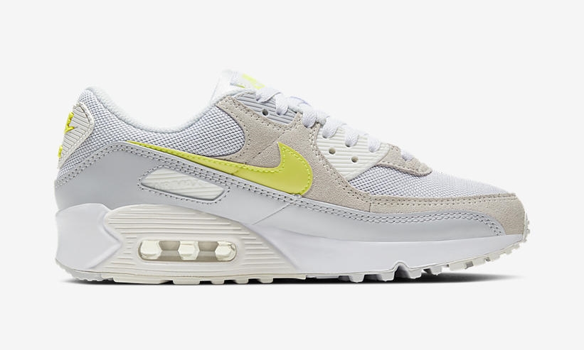 ナイキ ウィメンズ エア マックス 90 “ホワイト/レモンヴェノム” (NIKE WMNS AIR MAX 90 “White/Lemon Venom”) [CW2650-100]