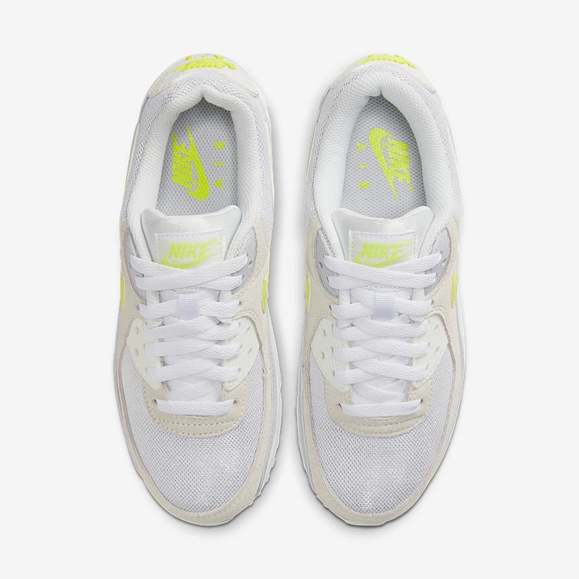 ナイキ ウィメンズ エア マックス 90 “ホワイト/レモンヴェノム” (NIKE WMNS AIR MAX 90 “White/Lemon Venom”) [CW2650-100]