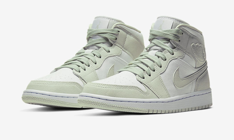 ナイキ ウィメンズ エア ジョーダン 1 ミッド “ホワイト/スプルースアウラ” (NIKE WMNS AIR JORDAN 1 MID “White/Spruce Aura”) [CV5280-103]