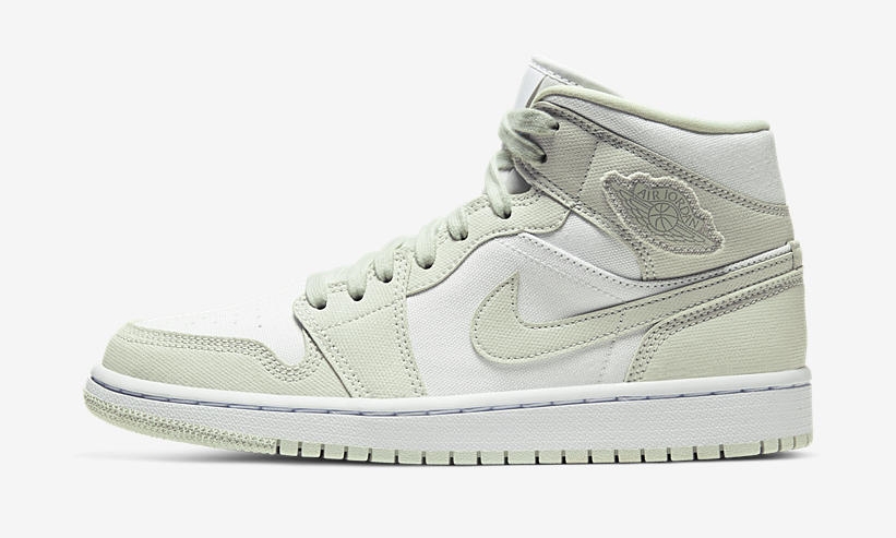 ナイキ ウィメンズ エア ジョーダン 1 ミッド “ホワイト/スプルースアウラ” (NIKE WMNS AIR JORDAN 1 MID “White/Spruce Aura”) [CV5280-103]