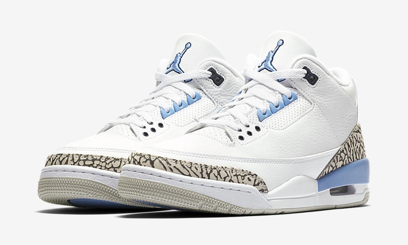 3/7発売！ナイキ エア ジョーダン 3 レトロ “UNC” “ホワイト/ヴェイパーブルー” (NIKE AI JORDAN 3 RETRO “UNC” “White/Vapor Blue”) [CT8532-104]