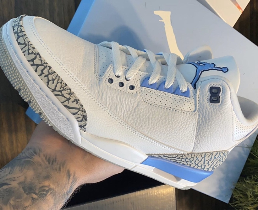 3/7発売！ナイキ エア ジョーダン 3 レトロ “UNC” “ホワイト/ヴェイパーブルー” (NIKE AI JORDAN 3 RETRO “UNC” “White/Vapor Blue”) [CT8532-104]