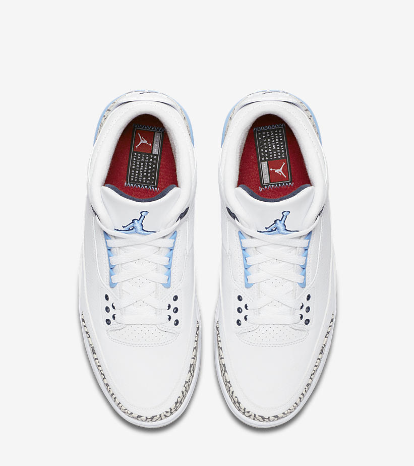 3/7発売！ナイキ エア ジョーダン 3 レトロ “UNC” “ホワイト/ヴェイパーブルー” (NIKE AI JORDAN 3 RETRO “UNC” “White/Vapor Blue”) [CT8532-104]