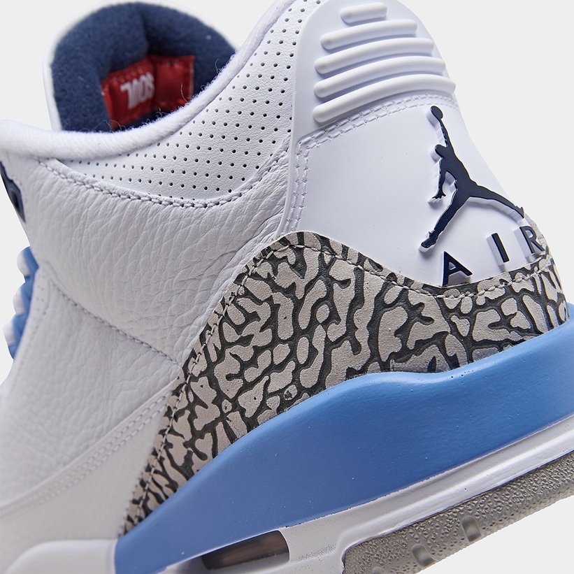 3/7発売！ナイキ エア ジョーダン 3 レトロ “UNC” “ホワイト/ヴェイパーブルー” (NIKE AI JORDAN 3 RETRO “UNC” “White/Vapor Blue”) [CT8532-104]