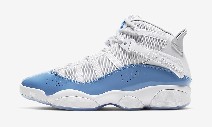 ナイキ エア ジョーダン シックス リングス “UNC” “ホワイト/ヴェイパーブルー” (NIKE AIR JORDAN SIX RINGS {6 RINGS} “UNC” “White/Vapor Blue”) [CW7037-100]