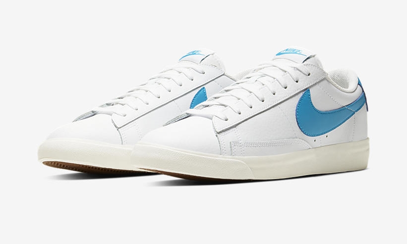 ナイキ ブレーザー ロー レザー “ホワイト/レーサーブルー” (NIKE BLAZER LOW LEATHER “White/Laser Blue”) [CI6377-104]