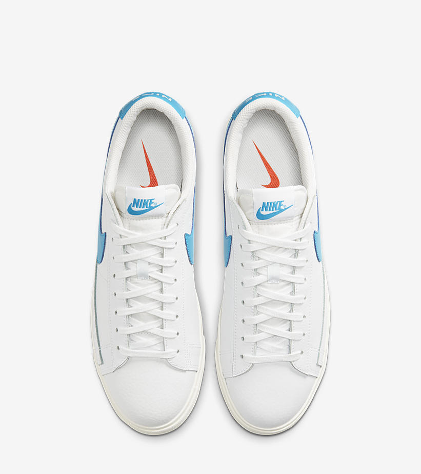 ナイキ ブレーザー ロー レザー “ホワイト/レーサーブルー” (NIKE BLAZER LOW LEATHER “White/Laser Blue”) [CI6377-104]