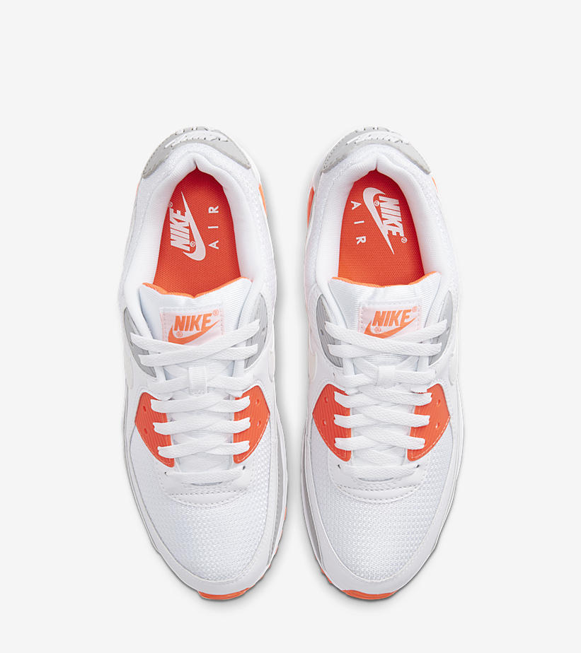 ナイキ エア マックス 90 “ホワイト/ハイパーオレンジ” (NIKE AIR MAX 90 “White/Hyper Orange”) [CT4352-103]