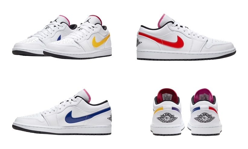 ナイキ エア ジョーダン 1 ロー “ホワイト/マルチ” (NIKE AIR JORDAN 1 LOW “White/Multi”) [CW7009-100]