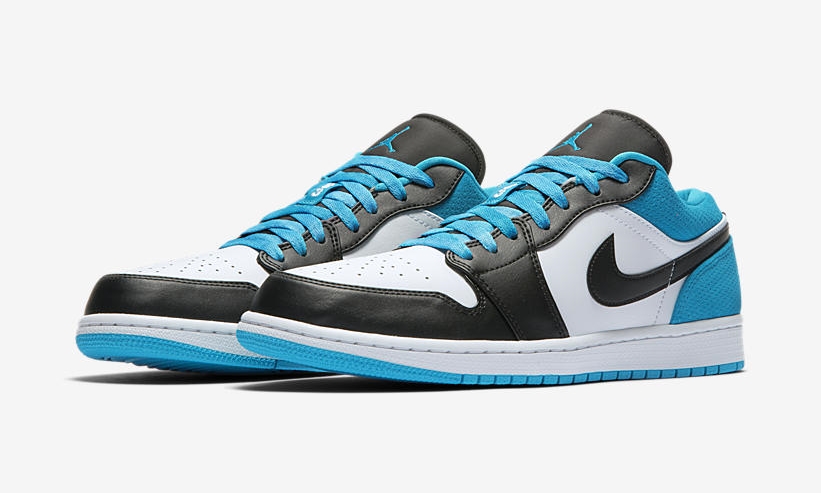 air jordan 1 low black and blue