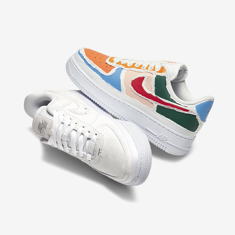 ナイキ エア フォース 1 07 ロー LX “ホワイト/マルチ” (NIKE AIR FORCE 1 07 LOW LX “White/Multi”) [CJ1650-101]