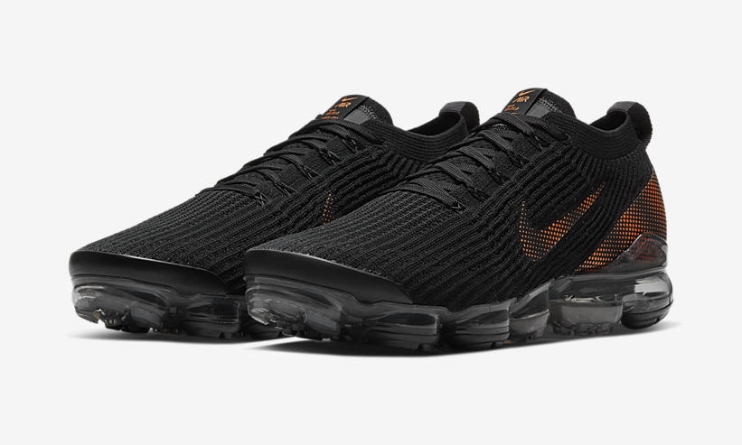 ナイキ エア ヴェイパーマックス 3 フライニット “ブラック/トータルオレンジ” (NIKE AIR VAPORMAX FLYKNIT 3 “Black/Total Orange”) [CU1926-001]