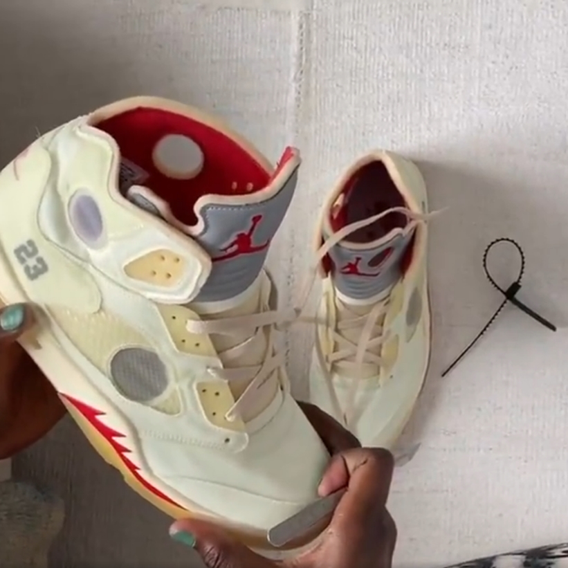 2020年に発売か？オフホワイト × ナイキ エア ジョーダン 5 “ホワイト” (OFF-WHITE NIKE AIR JORDAN 5 “White”)