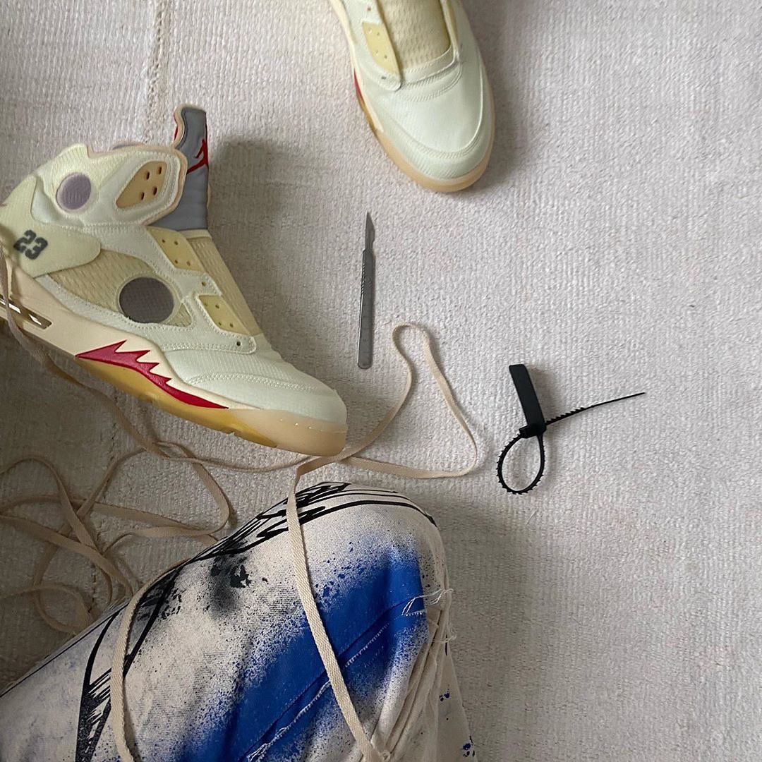 2020年に発売か？オフホワイト × ナイキ エア ジョーダン 5 “ホワイト” (OFF-WHITE NIKE AIR JORDAN 5 “White”)