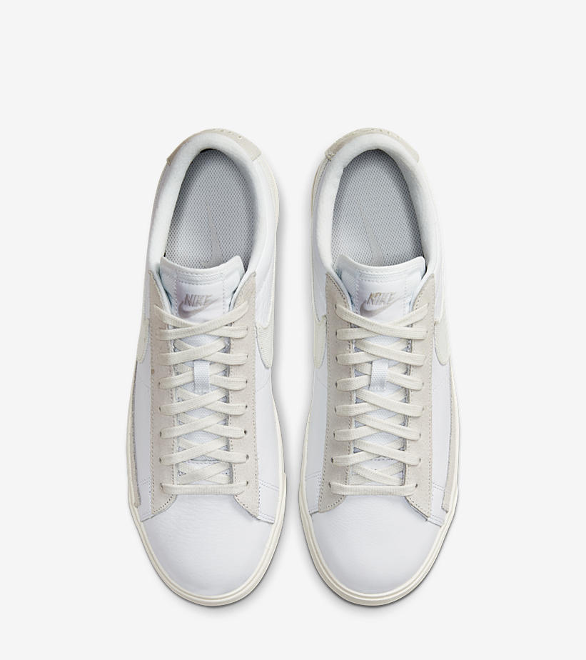 ナイキ ブレーザー ロー レザー “ホワイト/セイル/プラチナムティント” (NIKE BLAZER LOW LEATHER “White/Sail/Platinum Tint”) [CW7585-100]