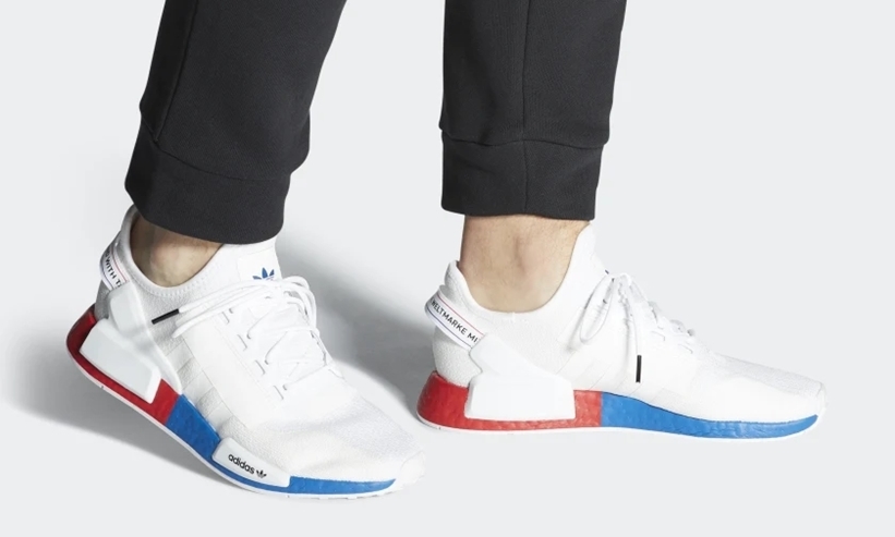 3/1発売！adidas Originals NMD_R1 V2 “White/Lush Red” (アディダス オリジナルス エヌ エム ディー ブイツー “ホワイト/ラッシュレッド”) [FX4148]