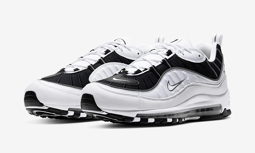 air max 98 white and black